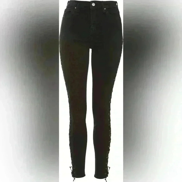 Jamie Lace-Up Side Skinny Jeans - Picture 2 of 4